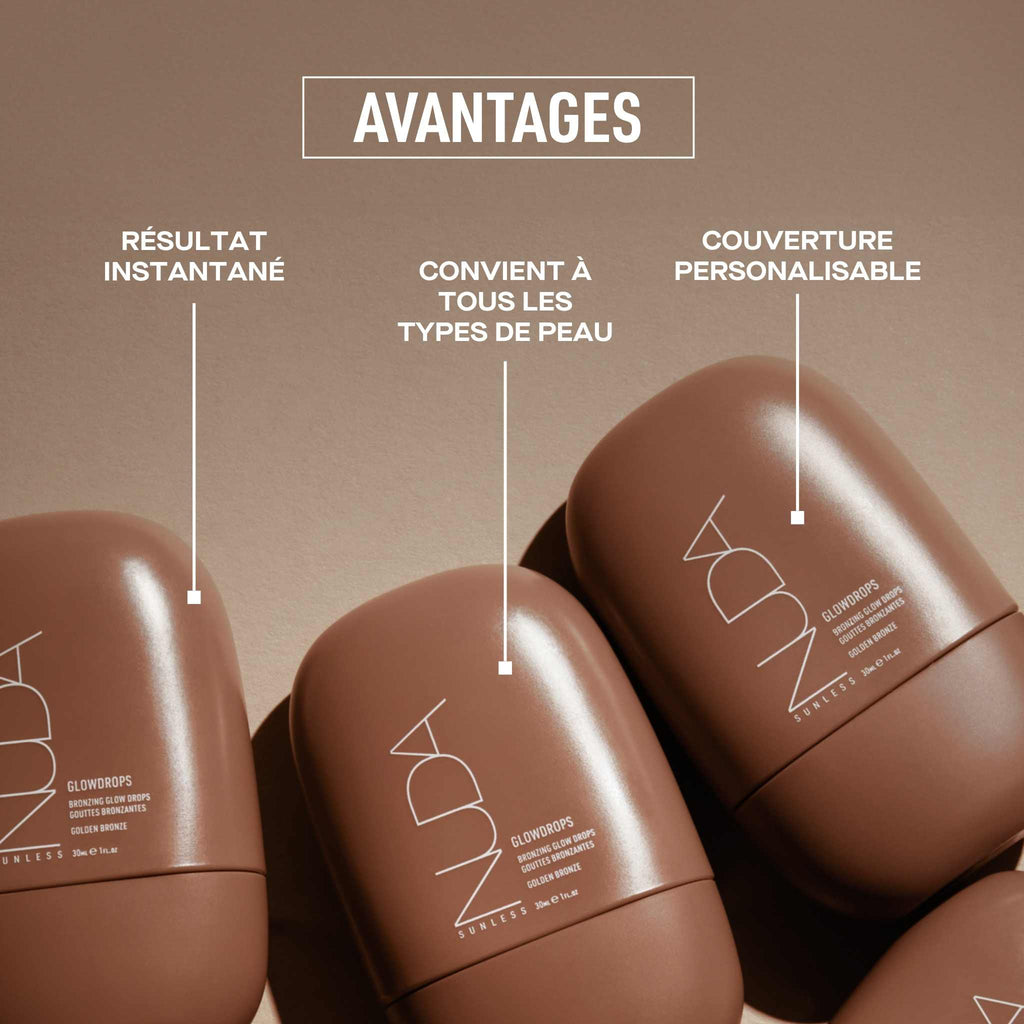 Nuda GlowDrops – Bronzer liquide modulable