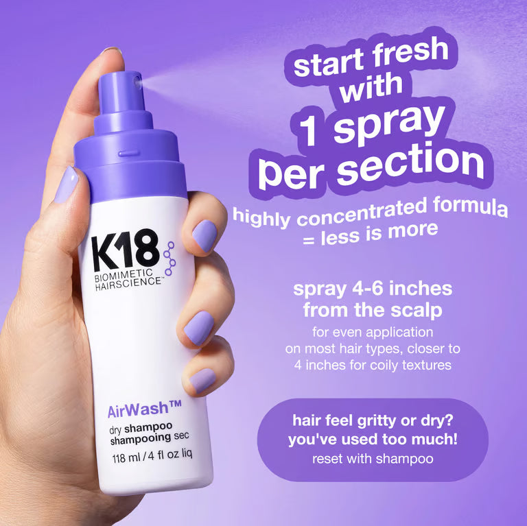 Shampoo sec K18 AirWash 47 ml