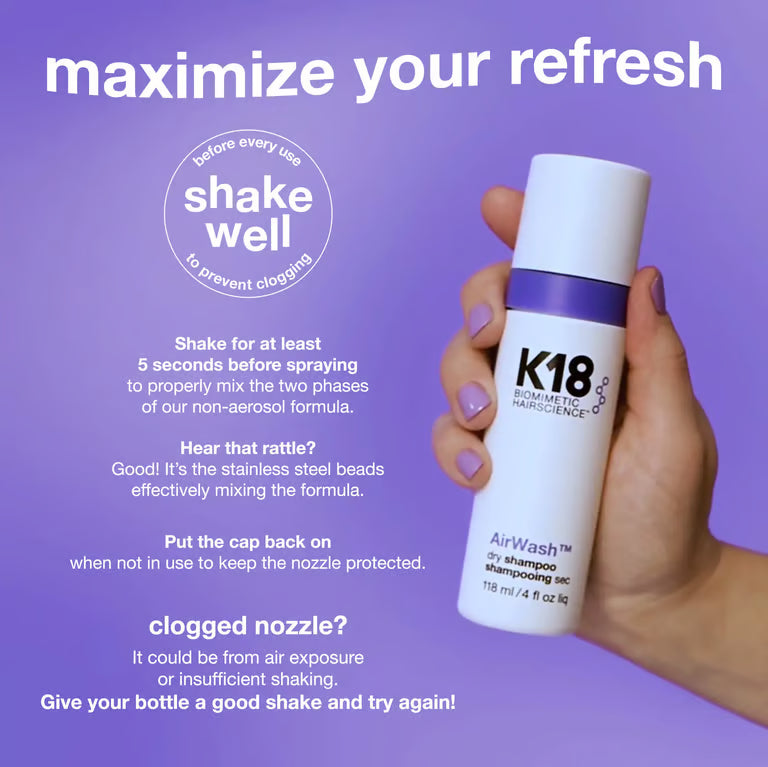 Shampoo sec K18 AirWash 47 ml