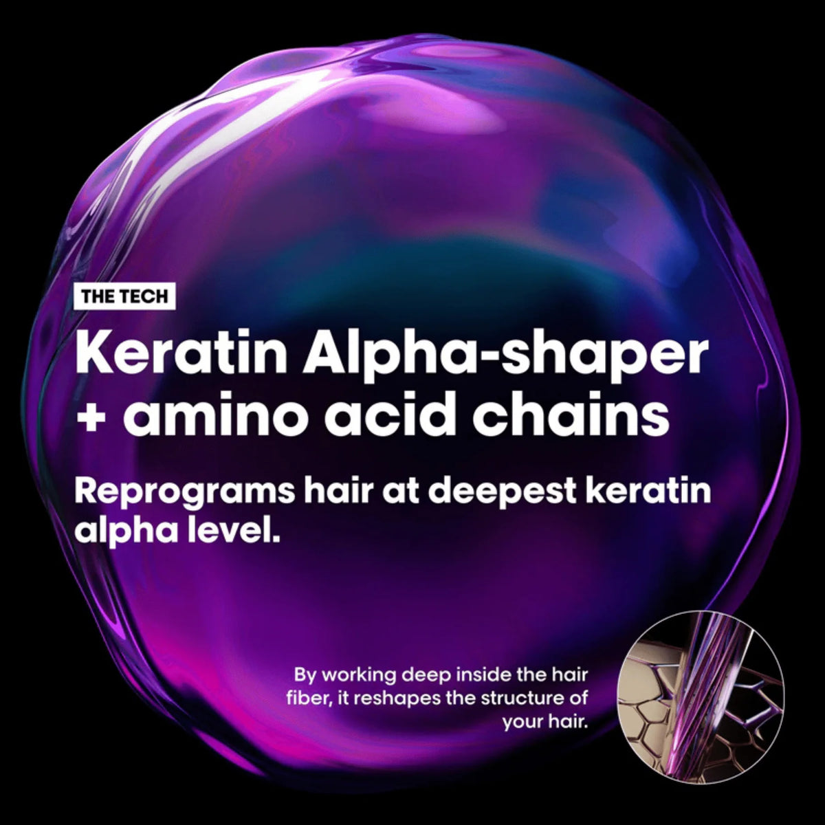 L'ORÉAL. SÉRIE EXPERT TRAITEMENT LISSANT KERATIN ALPHA SLEEK - 200 ML