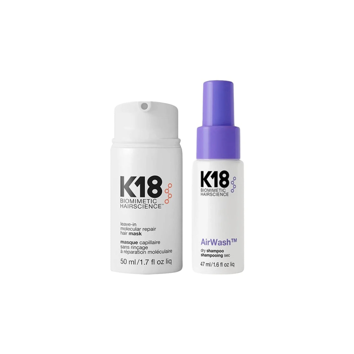 K18 Duo Réparation & Fraîcheur – Masque Molecular Repair + AirWash™