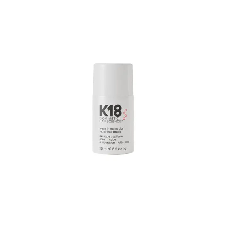 Masque K18 sans rinçage réparation moléculaire Hair Mask 15 ml | Traitement capillaire professionnel