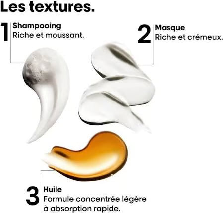 Trio découverte "Metal Detox" shampoing, masque et huile concentrée (100ml/3.4oz, 75ml/2.5oz, 30ml/1.01oz)