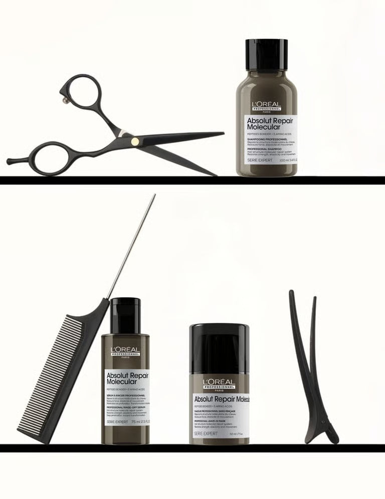 Trio découverte "Absolut Repair Molecular" shampoing, sérum à rincer et masque sans rinçage (100ml/3.4oz, 75ml/2.5oz, 50ml/1.7oz)